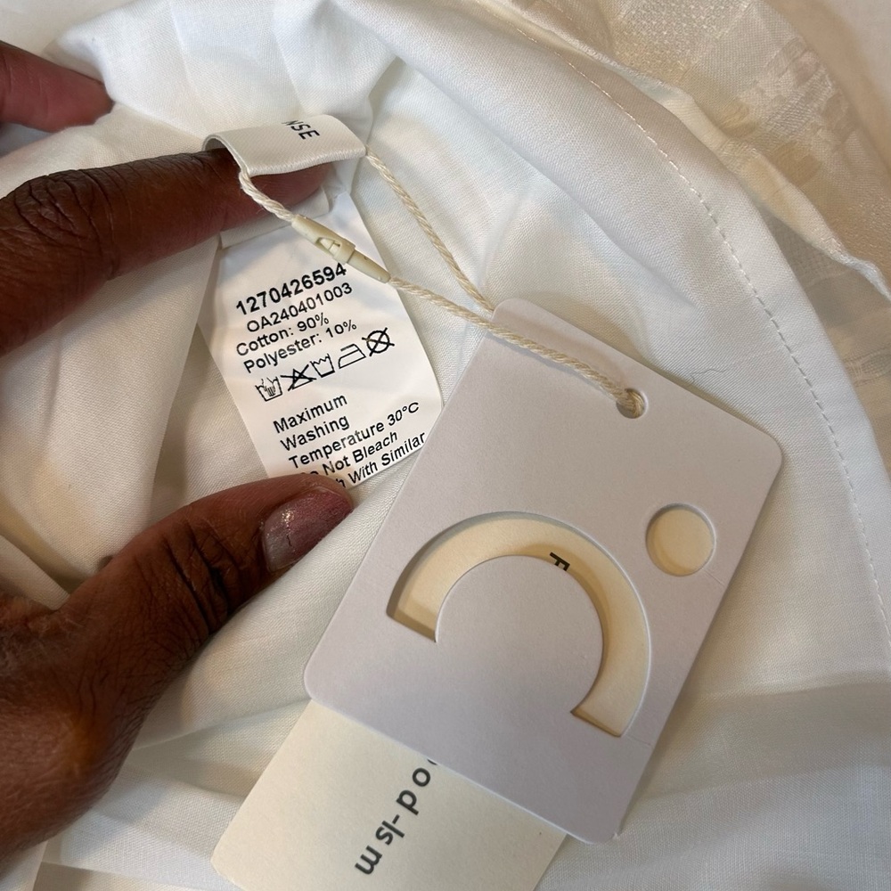 Commense NWT Semi-Sheer Solid Square Neckline Sho… - image 14